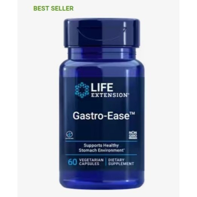 Life Extension Gastro-Ease幽門桿菌 腸胃益生菌+左旋肌肽鋅 60錠 代購服務