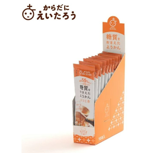 日本榮太樓減糖羊羹~焙茶口味(現貨)