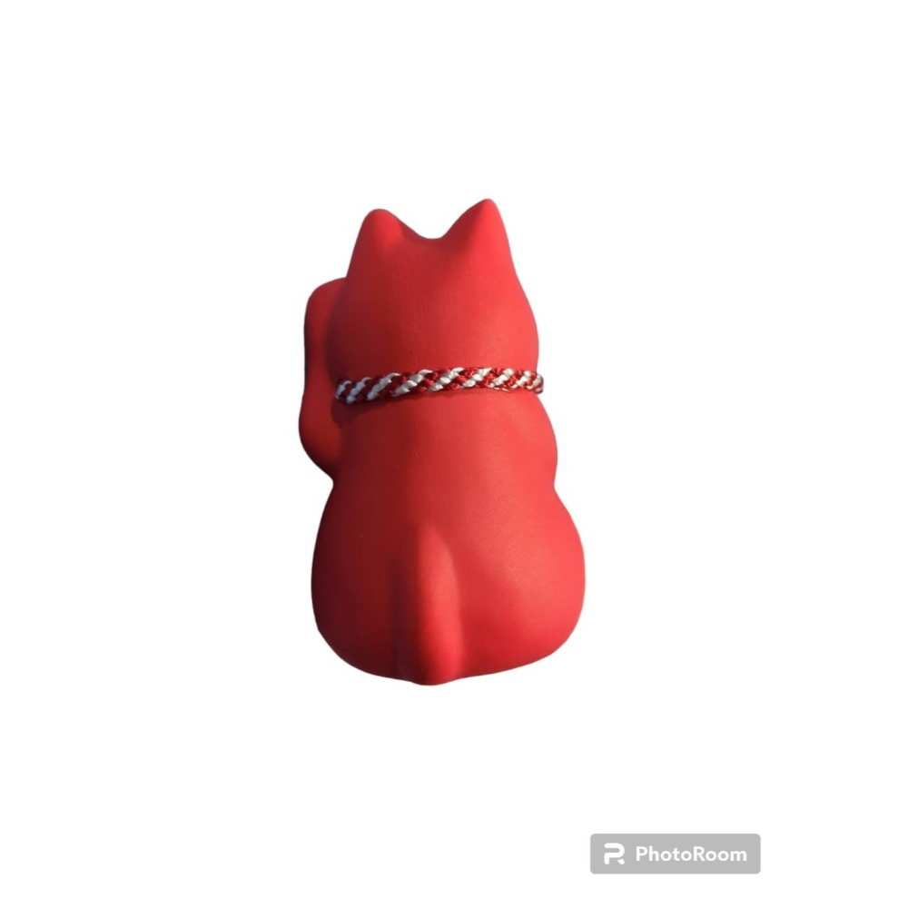 日本民藝品紅色招財貓~招來幸福的貓貓-細節圖2