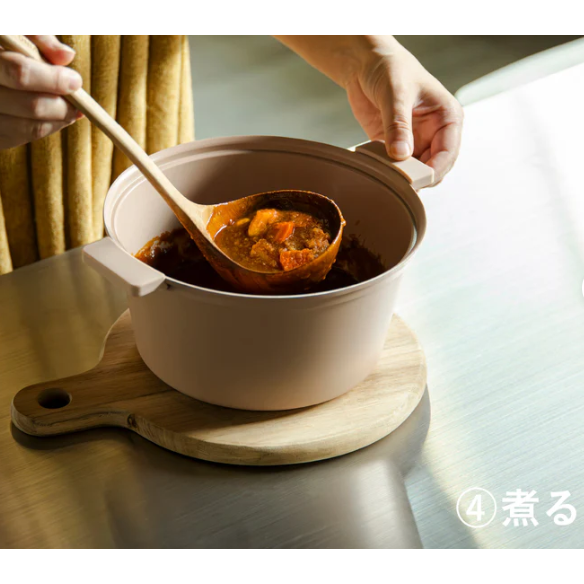 日本CB JAPAN　輕量無水調理鍋(20cm) COPAN 系列米色(新品)-細節圖6