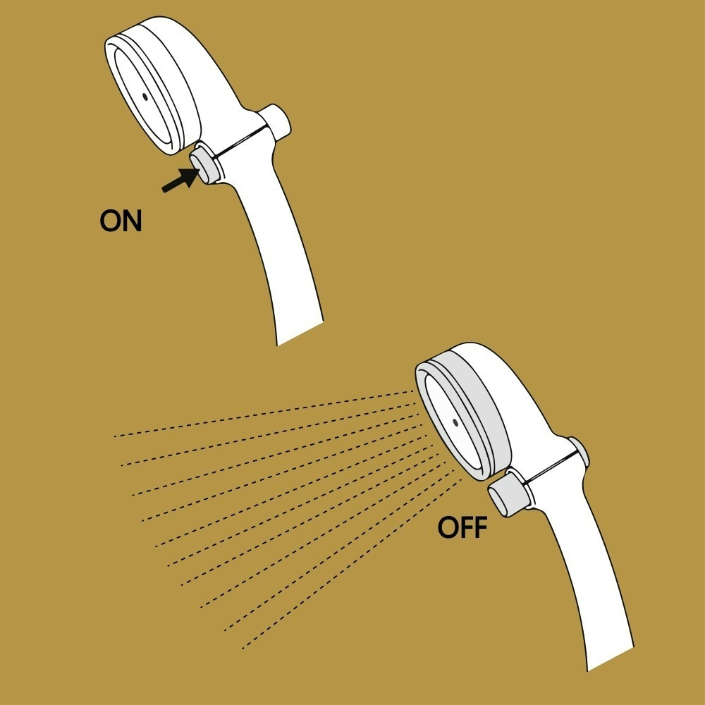 【CERAX 洗樂適衛浴】日本takagi 低水壓適用蓮蓬頭附止水開關、省水、淋浴、花灑(JSB022MAS)-細節圖5