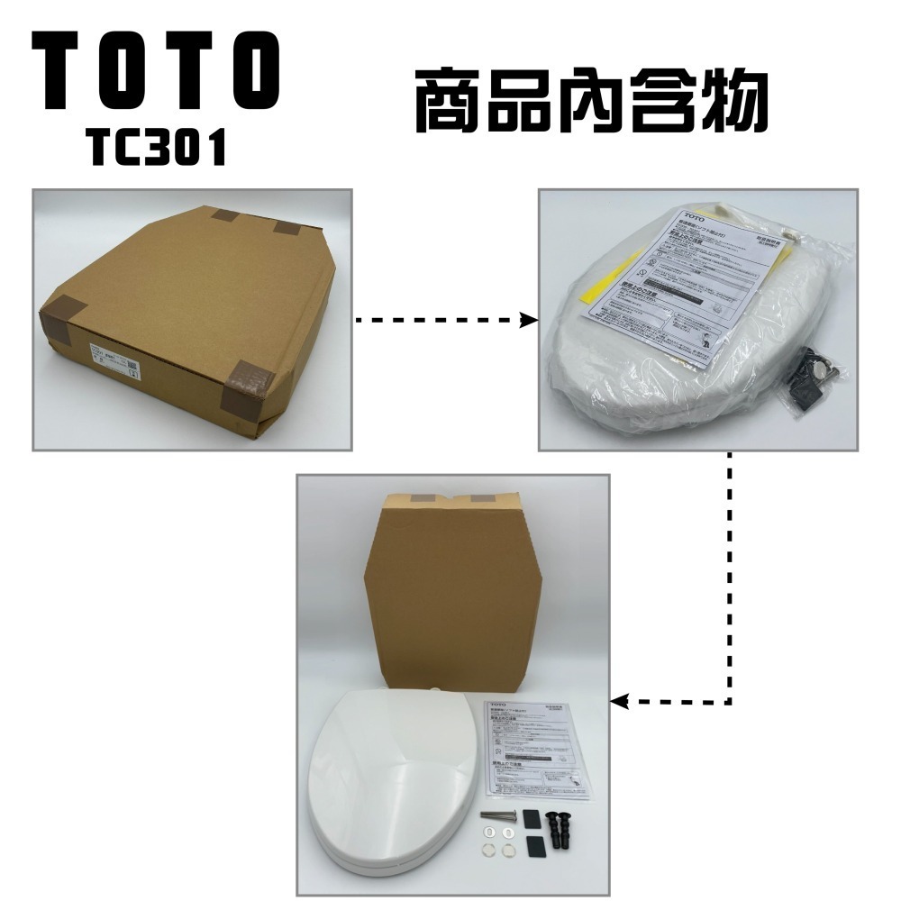 【CERAX 洗樂適衛浴】日本平行輸入TOTO 緩降馬桶蓋 (TC301) 抗菌材質-細節圖3