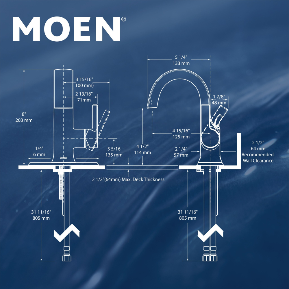 【CERAX 洗樂適衛浴】美國第一暢銷品牌MOEN 高貴風格獨特曲線鉻色面盆龍頭(S6910) 衛浴 浴室-細節圖3