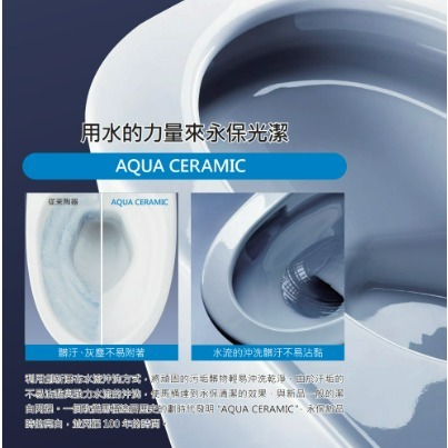 【CERAX 洗樂適衛浴】實體店面 INAX 日本超奈米釉料AQUA技術 水龍捲單體式馬桶(AC-939VN)-細節圖3