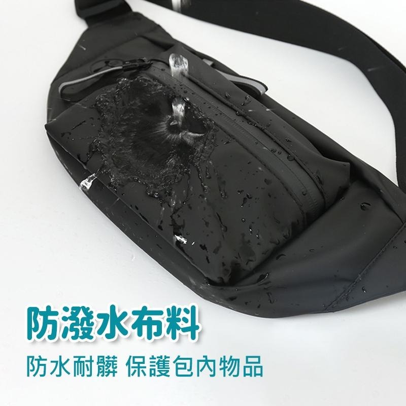 【台灣現貨免運 腰包 側背包】輕便大容量多功能腰包 休閒胸包 側背包 旅行斜背包 運動腰包 單肩包 男生腰包-細節圖5