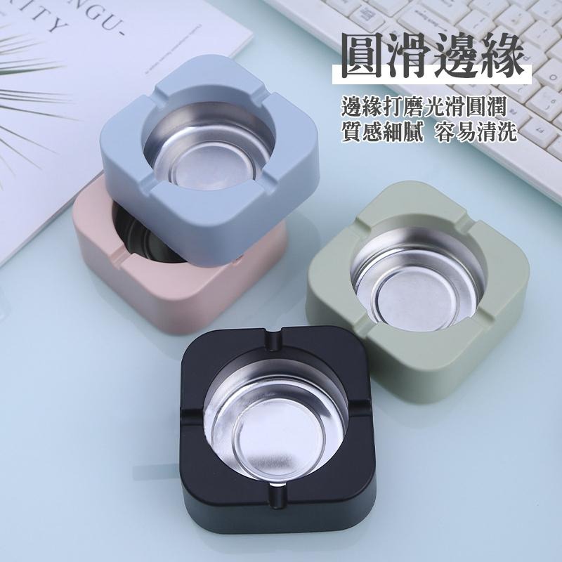 【台灣現貨免運 馬卡龍 菸灰缸】煙灰缸 時尚北歐風 幾何形菸缸 造型菸灰缸 塑膠菸灰缸 方形菸灰缸 馬卡龍菸灰缸-細節圖4