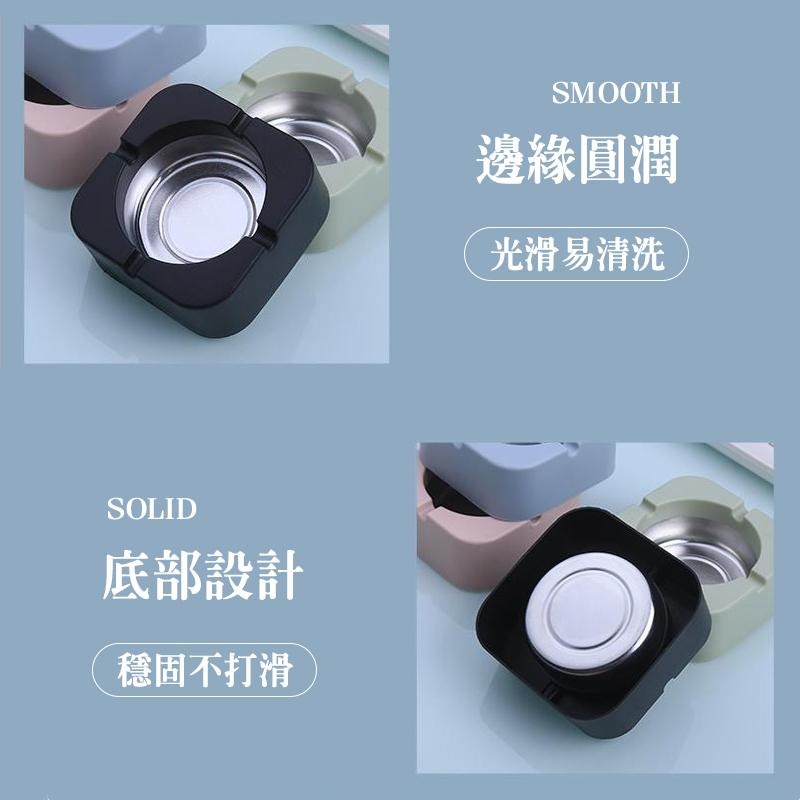 【台灣現貨免運 馬卡龍 菸灰缸】煙灰缸 時尚北歐風 幾何形菸缸 造型菸灰缸 塑膠菸灰缸 方形菸灰缸 馬卡龍菸灰缸-細節圖7