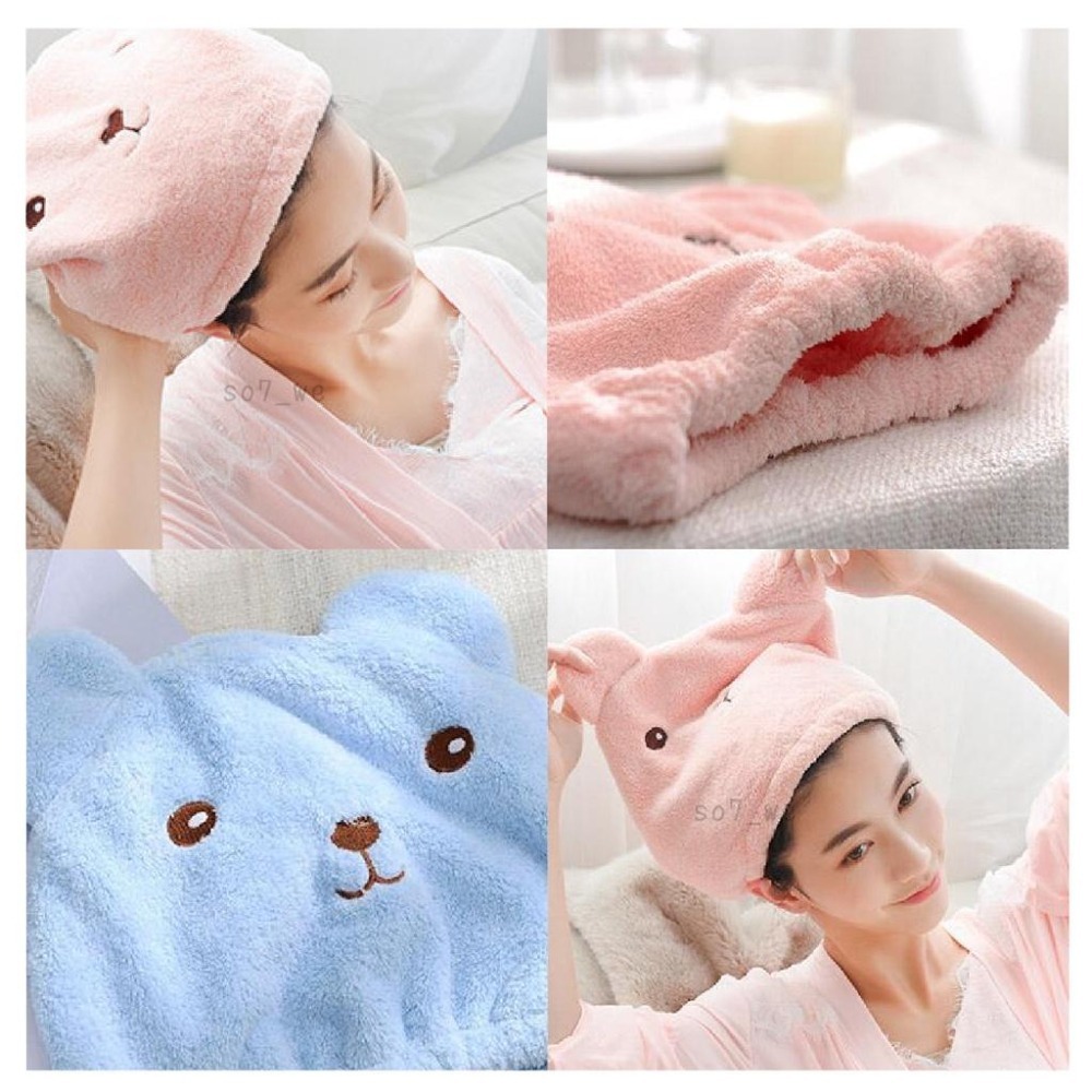 🔥拚全台最低價🔥加厚珊瑚絨乾髮帽 加厚珊瑚絨 乾髮巾 乾髮帽 超細纖維 超吸水 快速乾髮 包髮巾 速乾吸水 超柔軟 浴巾-細節圖6