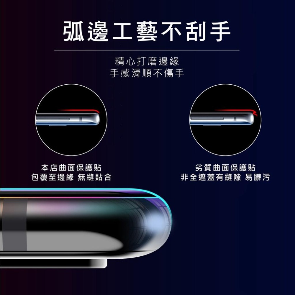 三星3D滿版縮小版玻璃貼 玻璃保護貼 適用Note20 Note10 Note9 Note8 S20 S10 S9 S8-細節圖8