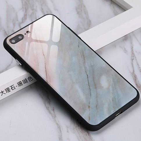 大理石玻璃殼 手機殼適用iPhone11 Pro Max XR X XS iPhone8 Plus i11 i8 SE2-細節圖3