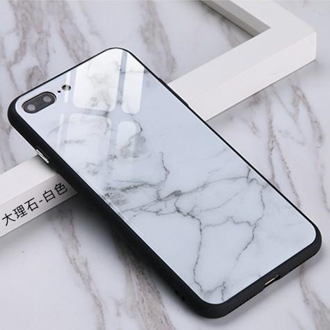 大理石玻璃殼 手機殼適用iPhone11 Pro Max XR X XS iPhone8 Plus i11 i8 SE2-細節圖4