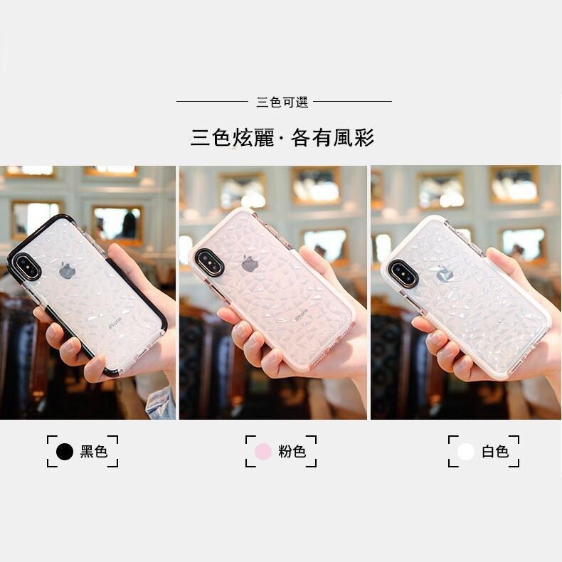 鑽石紋手機殼 防摔殼適用iPhone11 Pro Max XR X XS iPhone8 Plus i8 i11 SE2-細節圖7