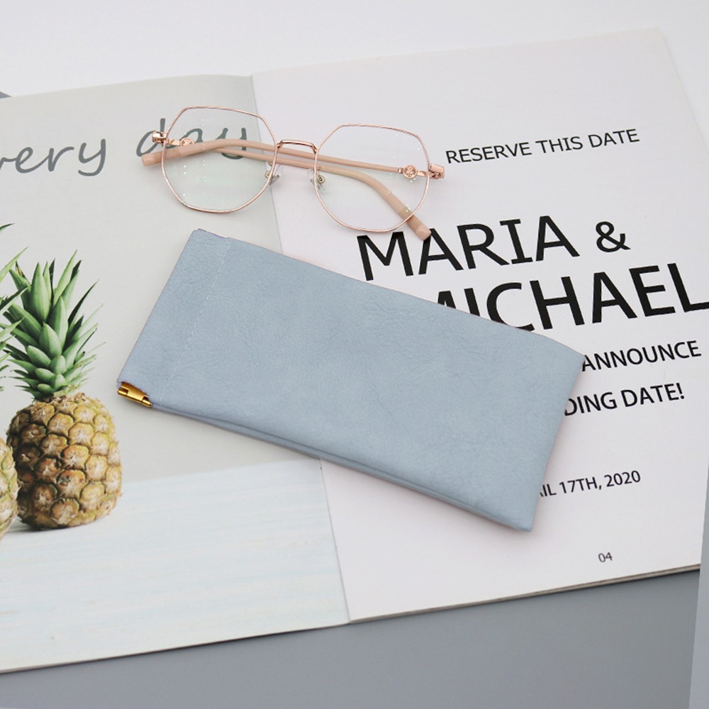 眼鏡收納袋(藍色)