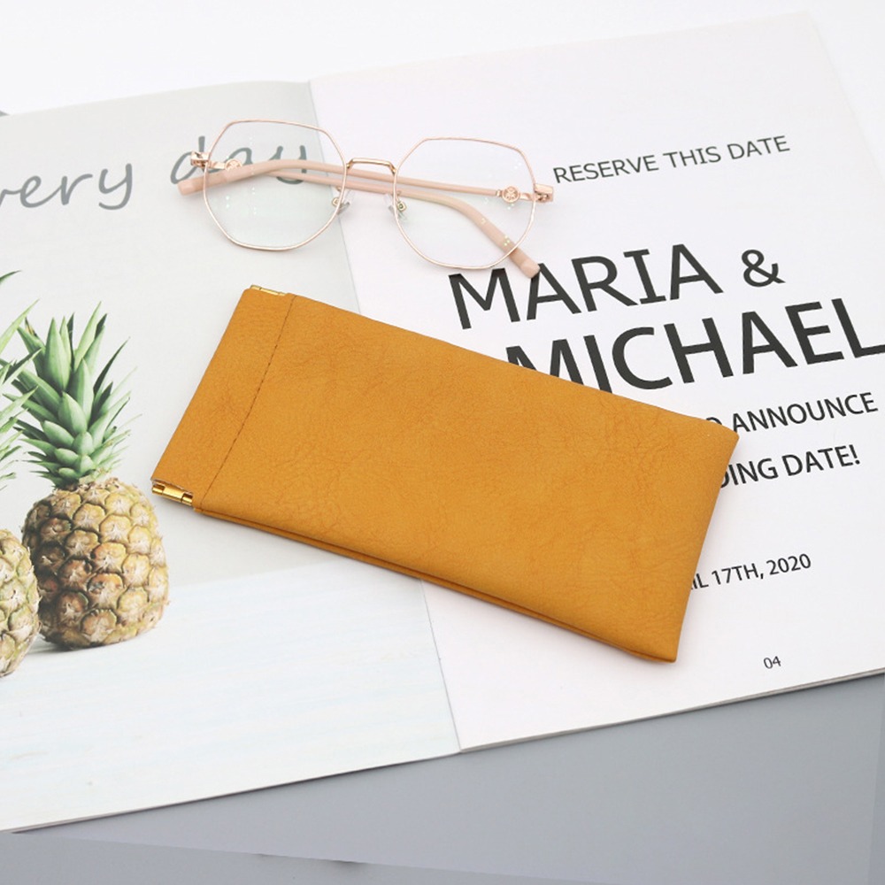 眼鏡收納袋(橙色)