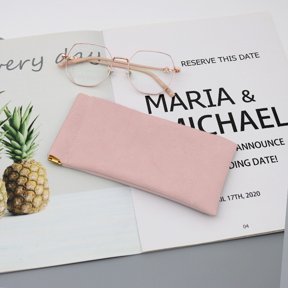 【台灣現貨免運 眼鏡袋】彈片眼鏡袋 防潑水眼鏡袋 皮革眼鏡袋 彈片式眼鏡袋 太陽眼鏡袋 眼鏡收納袋-規格圖9