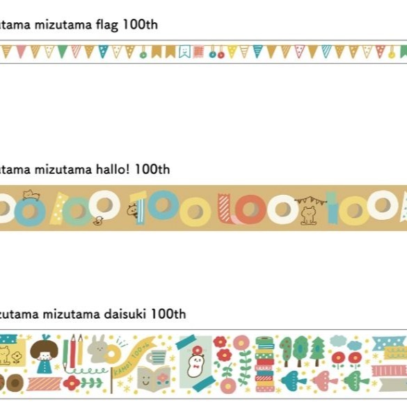 MIZUTAMA x mt 100周年紀念紙膠帶組-細節圖4