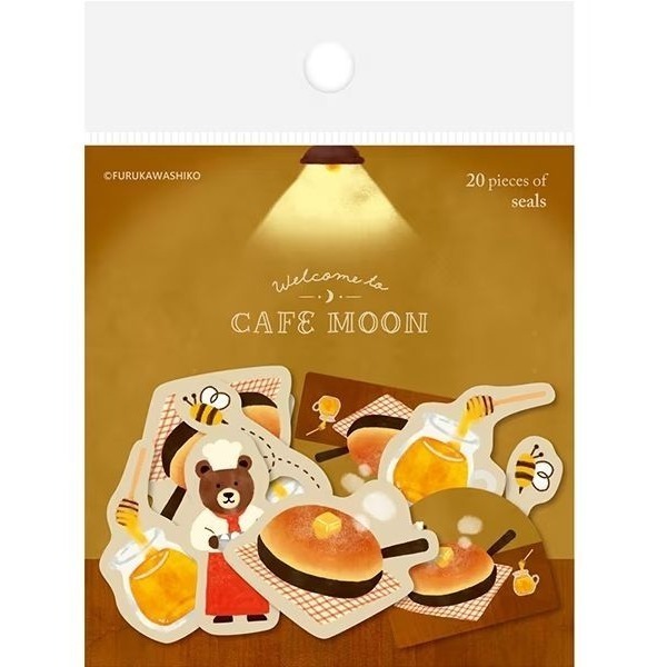 古川紙工 CAFE MOON 深夜咖啡廳 貼紙包-細節圖4