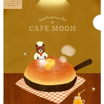 古川紙工 CAFE MOON 深夜咖啡廳 A5 L型夾-細節圖2