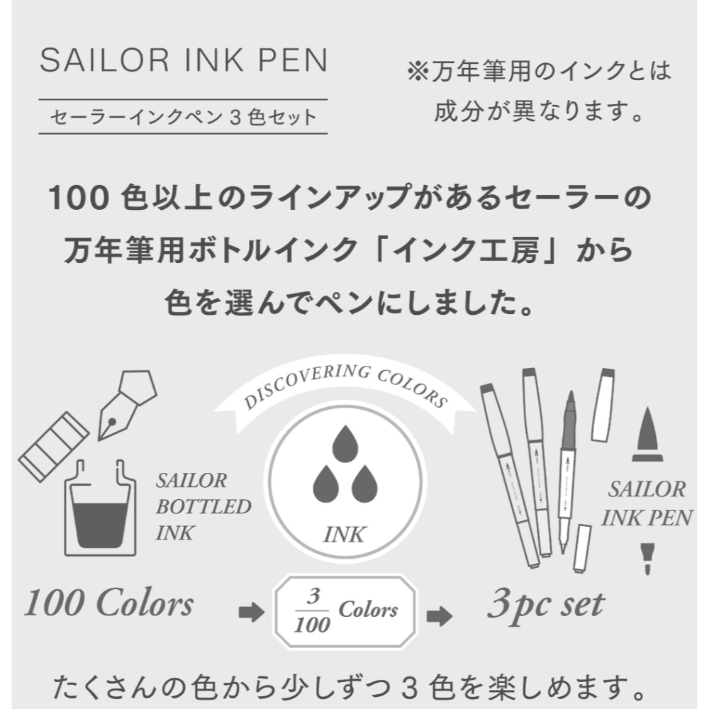 【SAILOR】四季織 第4弾 SHIKIORI雙頭軟筆 3色組 軟筆刷(2023/10)-細節圖8