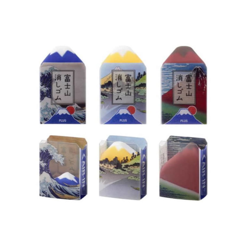 【PLUS】限定新品 葛飾北齋富士山橡皮擦-細節圖2