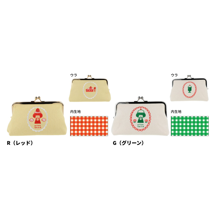 MIZUTAMA x SUNSTAR 刺繡金口筆袋-細節圖9