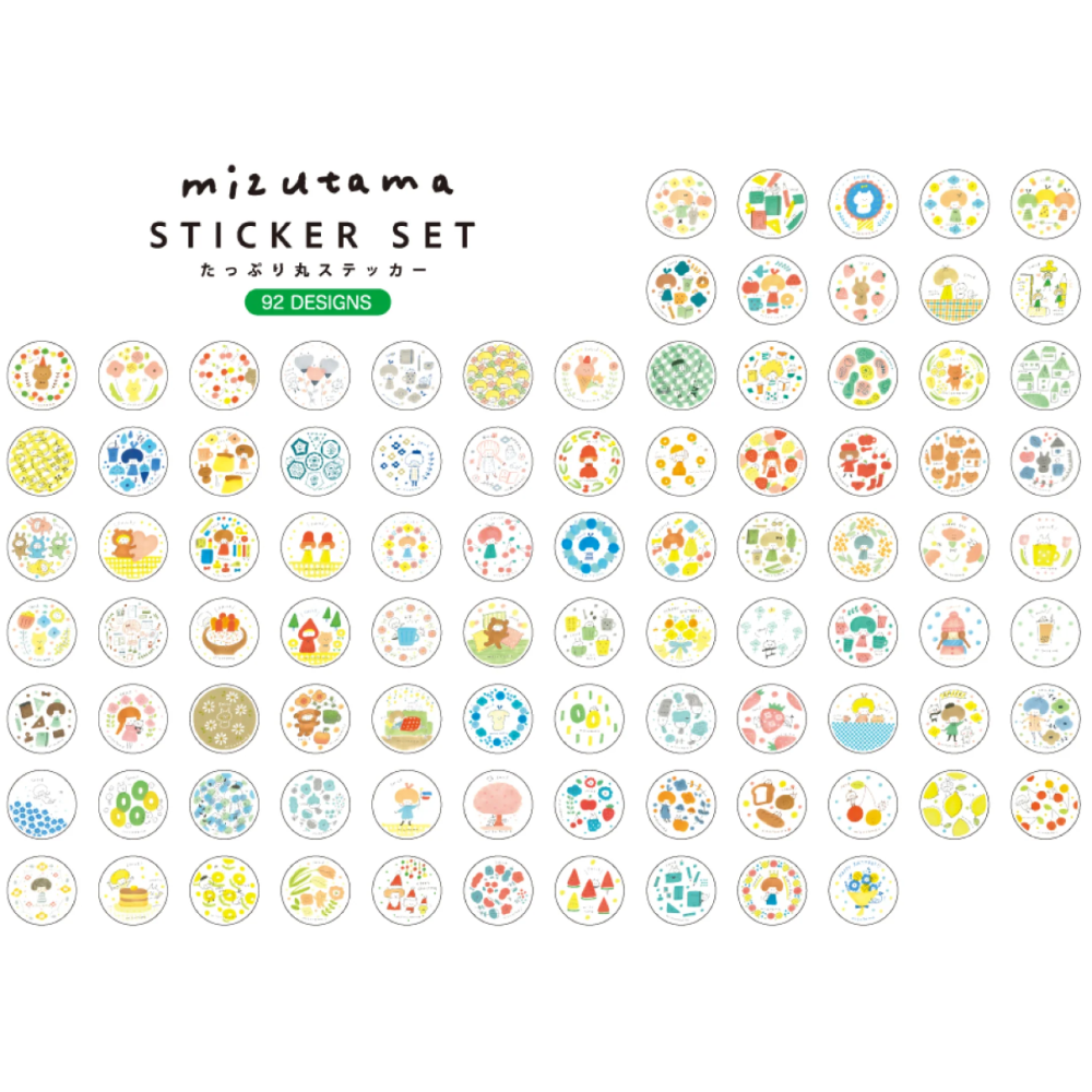 MIZUTAMA x SUNSTAR 大容量圓形貼紙包-細節圖2