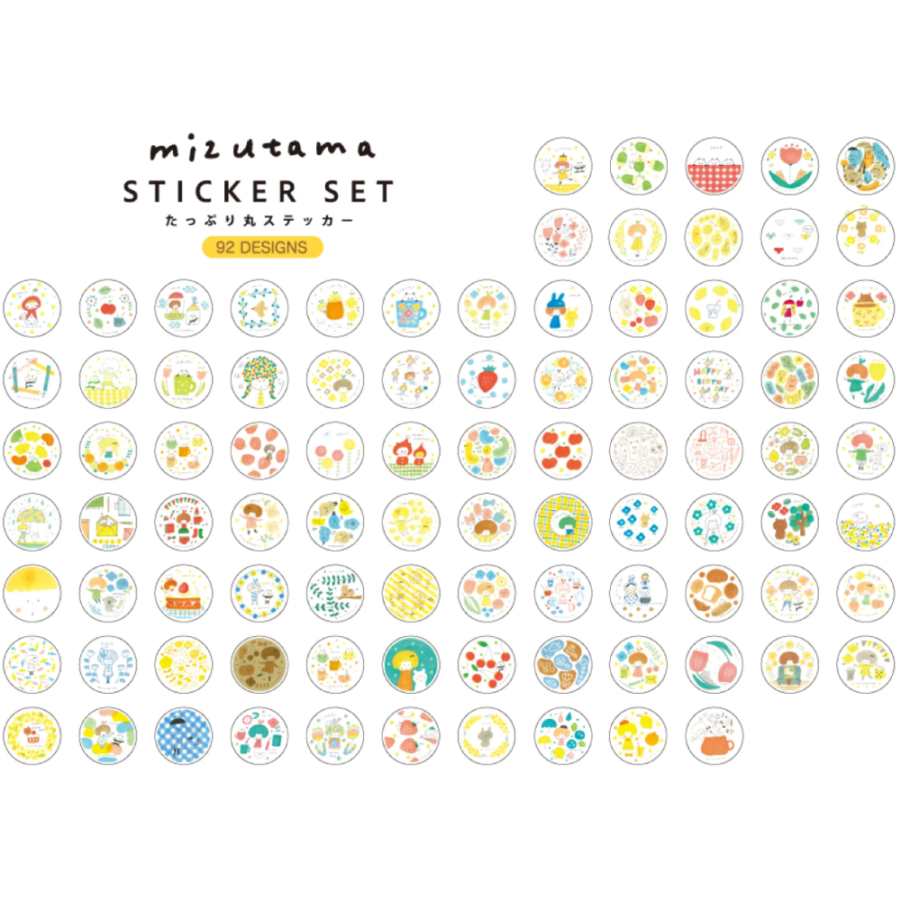MIZUTAMA x SUNSTAR 大容量圓形貼紙包-細節圖4