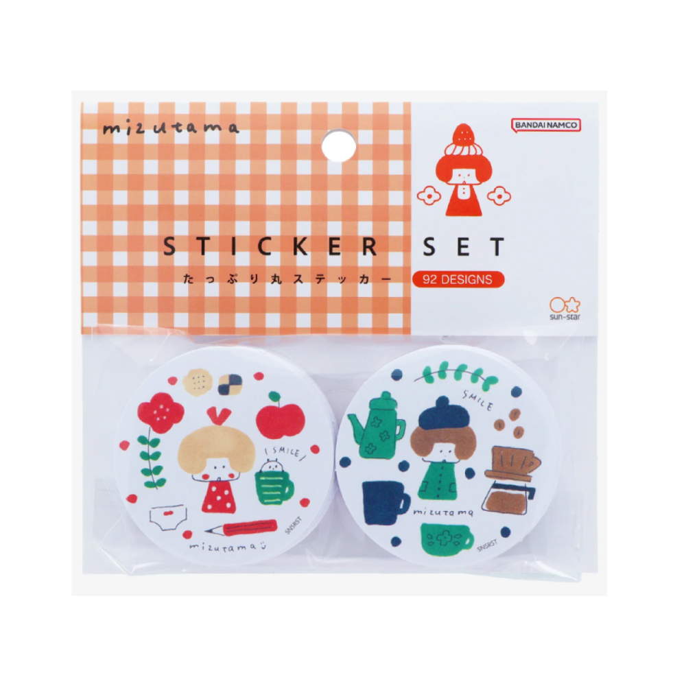 MIZUTAMA x SUNSTAR 大容量圓形貼紙包-細節圖5
