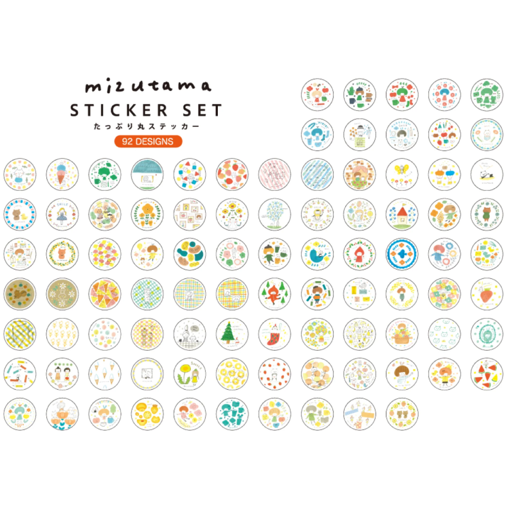 MIZUTAMA x SUNSTAR 大容量圓形貼紙包-細節圖6