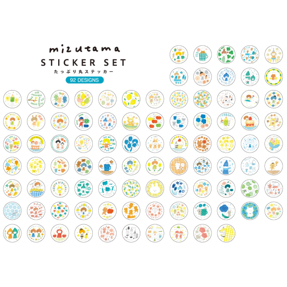 MIZUTAMA x SUNSTAR 大容量圓形貼紙包-細節圖8