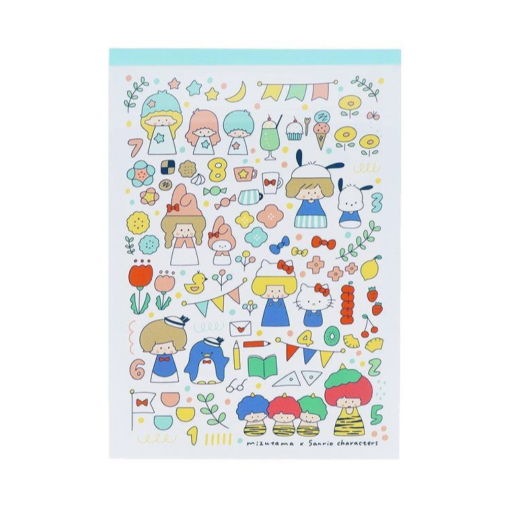 MIZUTAMA x 三麗鷗 A6便條紙-規格圖10