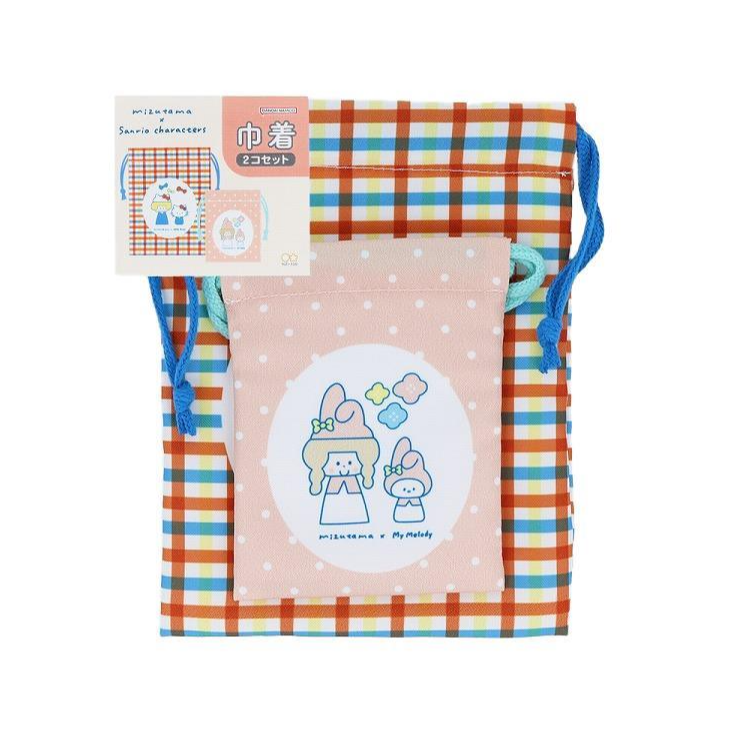 MIZUTAMA x 三麗鷗 束口袋兩件組-細節圖11