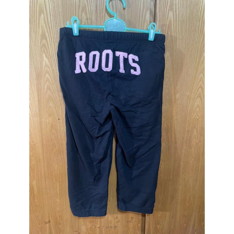 roots 黑色7分褲-細節圖2