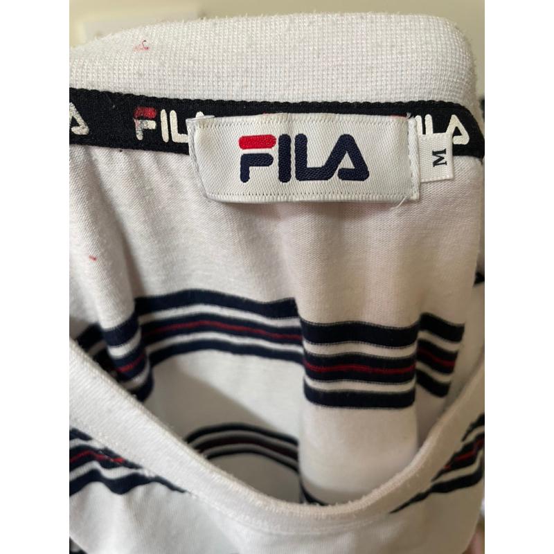 Fila 條紋上衣 藍白條紋-細節圖4