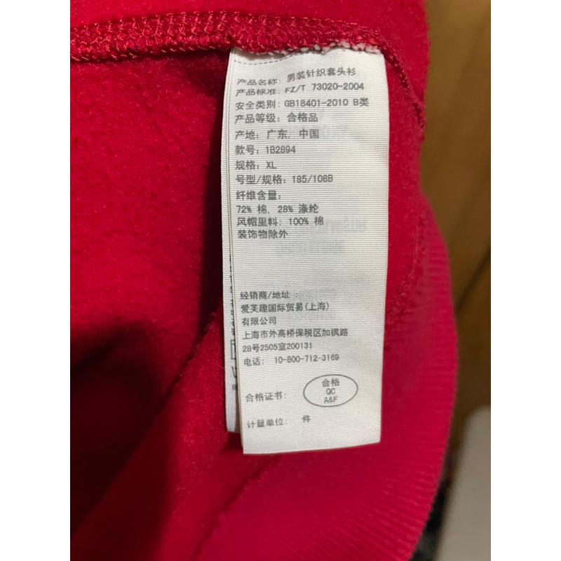 A&F 紅色帽踢 hoodie-細節圖4