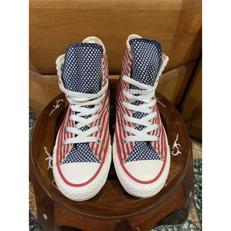 Converse All star 帆布鞋 美國國旗配色-細節圖2