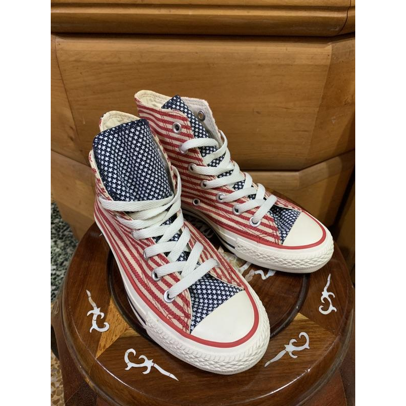 Converse All star 帆布鞋 美國國旗配色-細節圖5