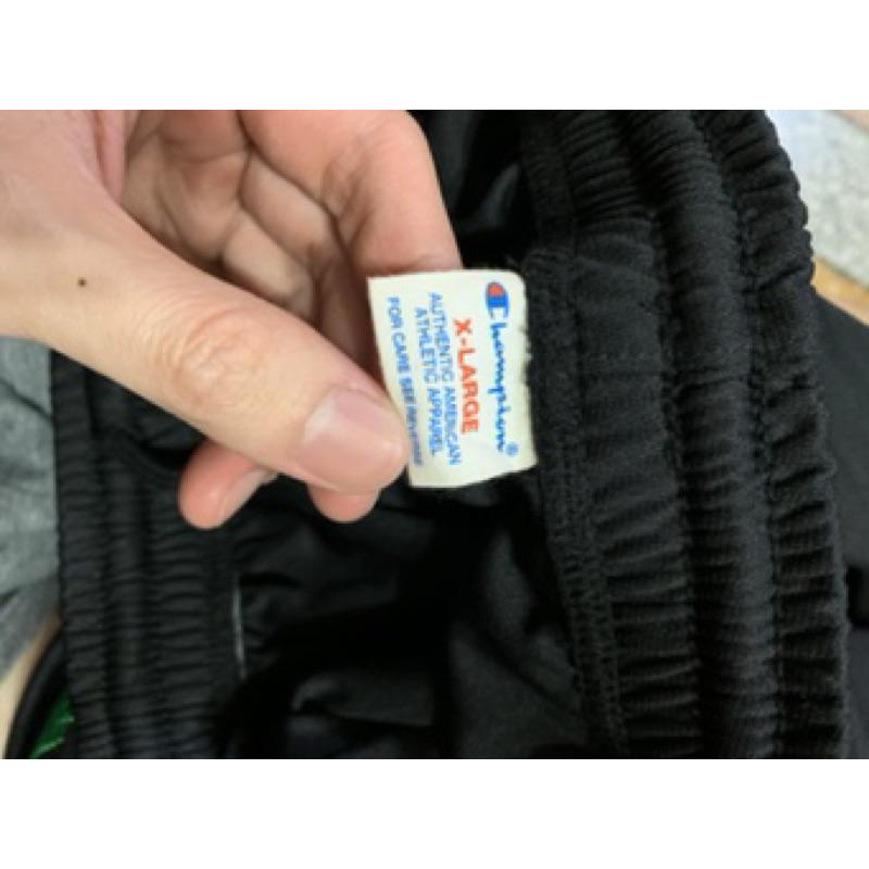 Champion 運動長褲 黑色 男-細節圖3