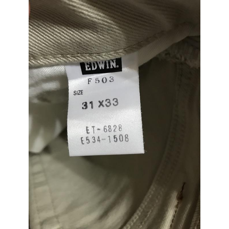 Edwin 卡其長褲 二手良品-細節圖5