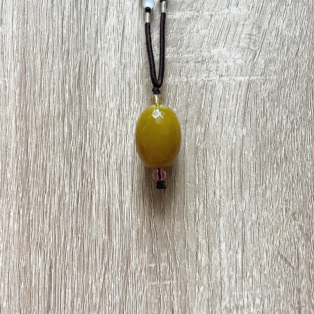 ㄅㄆㄇㄈ水晶寶寶工作室- 黃玉髓 虎眼石 項鍊-細節圖7