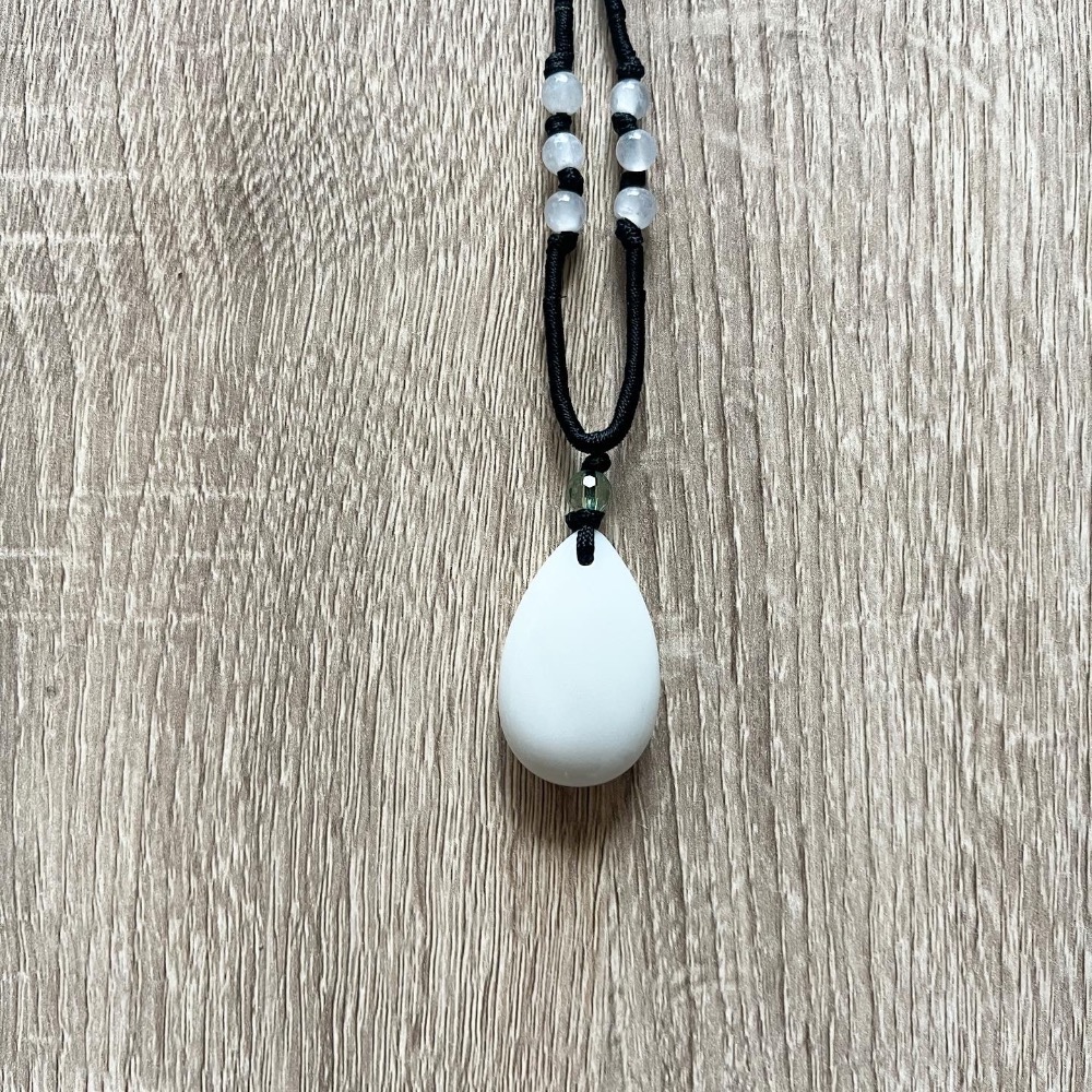 ㄅㄆㄇㄈ水晶寶寶工作室- 白玉項鍊-細節圖3