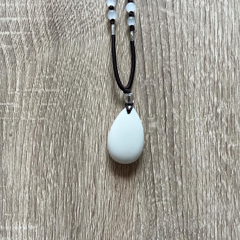 ㄅㄆㄇㄈ水晶寶寶工作室- 白玉項鍊-細節圖4