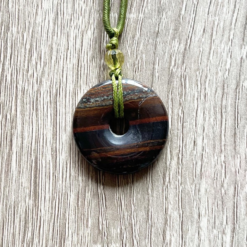 ㄅㄆㄇㄈ水晶寶寶工作室- 西瓜玉/台灣總統石/紅玉髓項鍊-細節圖3