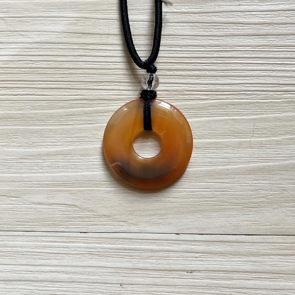 ㄅㄆㄇㄈ水晶寶寶工作室⛰️ 粉紅橘系列玉石項鍊🍊-細節圖3