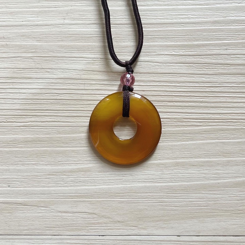 ㄅㄆㄇㄈ水晶寶寶工作室⛰️ 粉紅橘系列玉石項鍊🍊-細節圖4