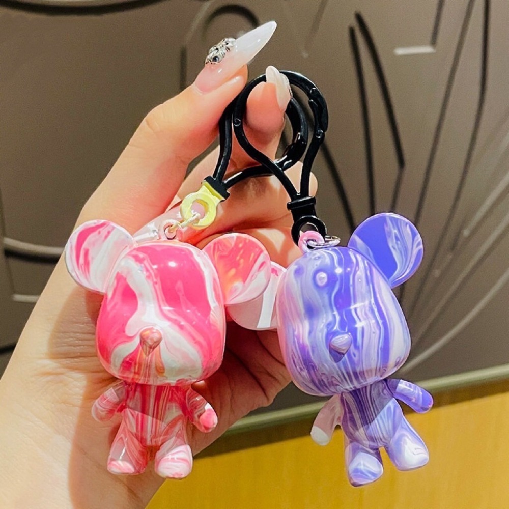 <小確幸的巢穴>流體熊 流體熊鑰匙圈 流體熊材料包 DIY流體熊 潮玩擺件 兒童手工材料包 幼兒園 暴力流體熊-細節圖2