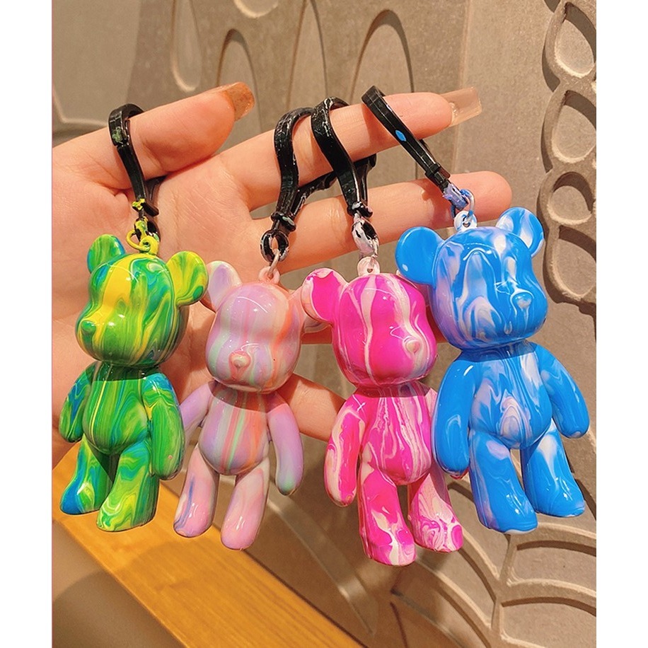 <小確幸的巢穴>流體熊 流體熊鑰匙圈 流體熊材料包 DIY流體熊 潮玩擺件 兒童手工材料包 幼兒園 暴力流體熊-細節圖3