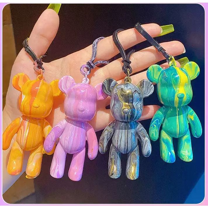 <小確幸的巢穴>流體熊 流體熊鑰匙圈 流體熊材料包 DIY流體熊 潮玩擺件 兒童手工材料包 幼兒園 暴力流體熊-細節圖5