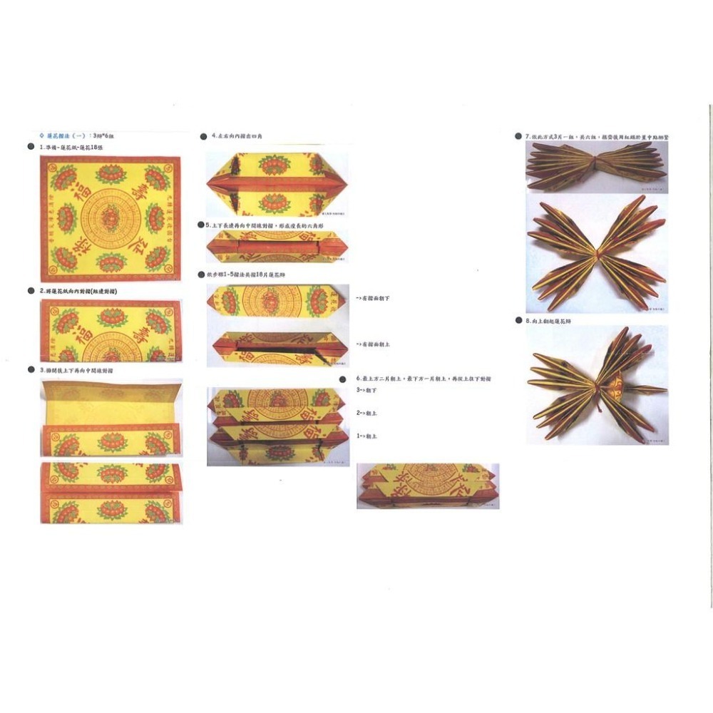 【天橋印經處】蓮花金-般若波羅蜜多心經/手抄本可摺成蓮花＄35-細節圖9