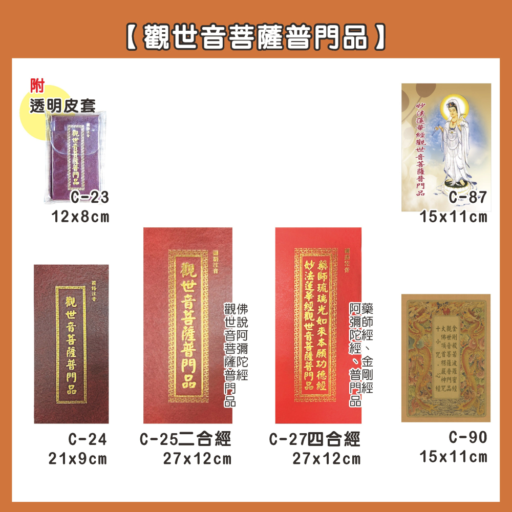 【天橋印經處】C-90金剛經.普門品.心經.楞嚴神咒.十小咒/閱讀經書-細節圖4